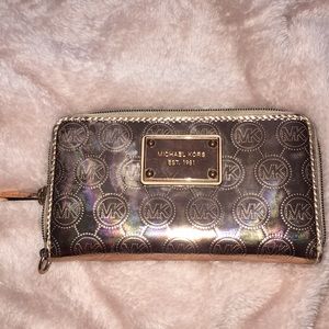 Rose gold MK wallet